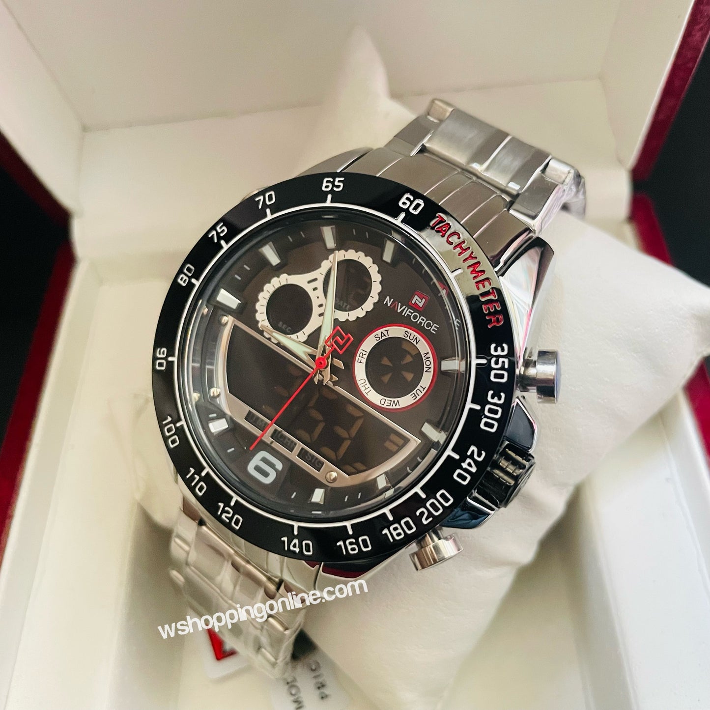 Naviforce Silver Black Original Watch