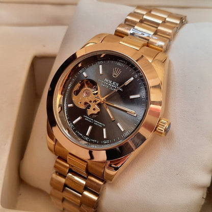 Golden Black Automatic Watch