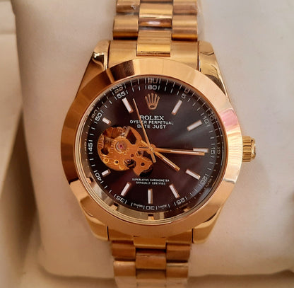 Golden Black Automatic Watch