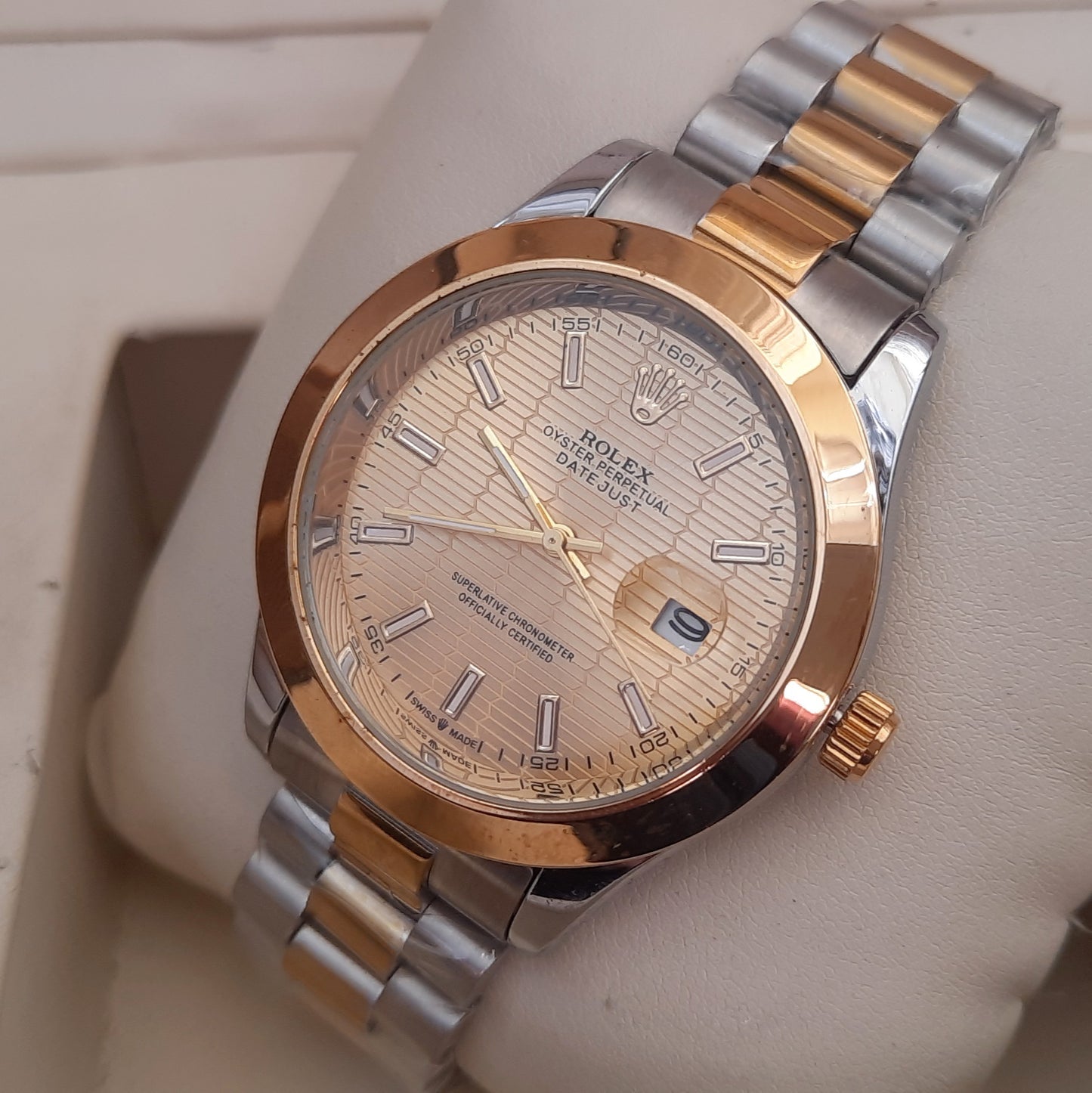 Two tone Golden Datejust Watch