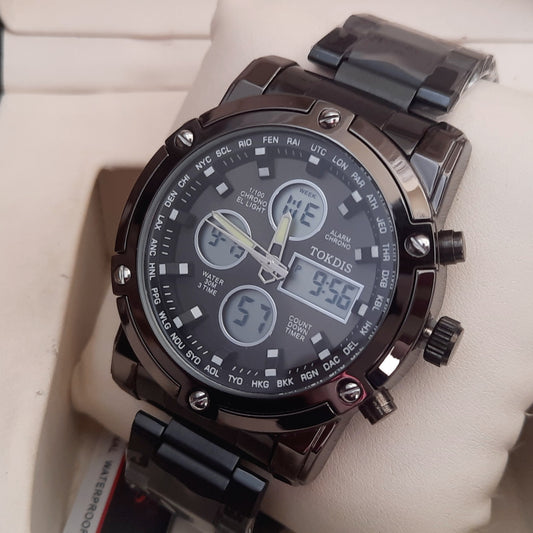 Tokdix 3 time Full Black Original Watch