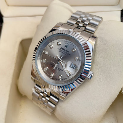 Full Silver Datejust Watch