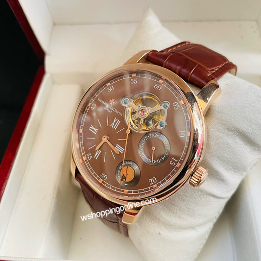 Master VC Double Time Full Brown Automatic Watch