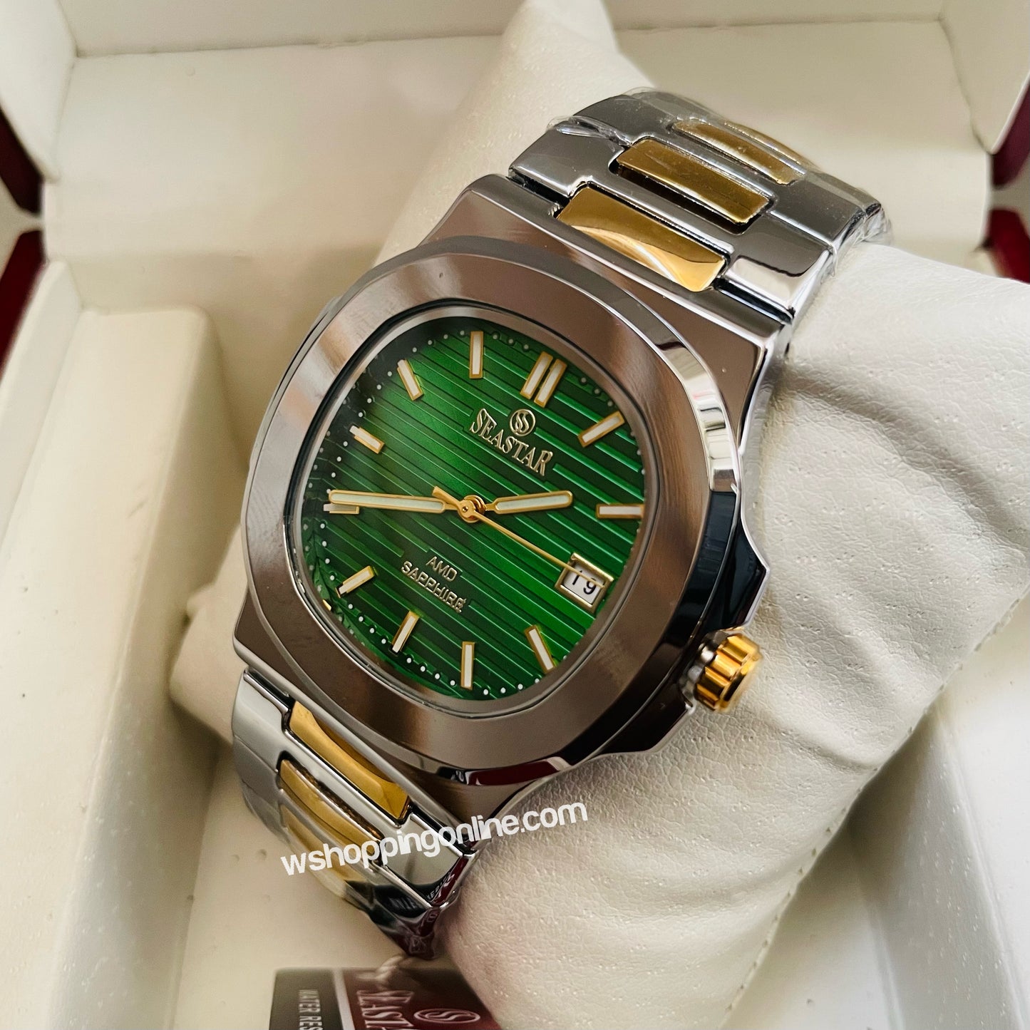 SeaStar Twotone Green Dial Sapphire Original Watch