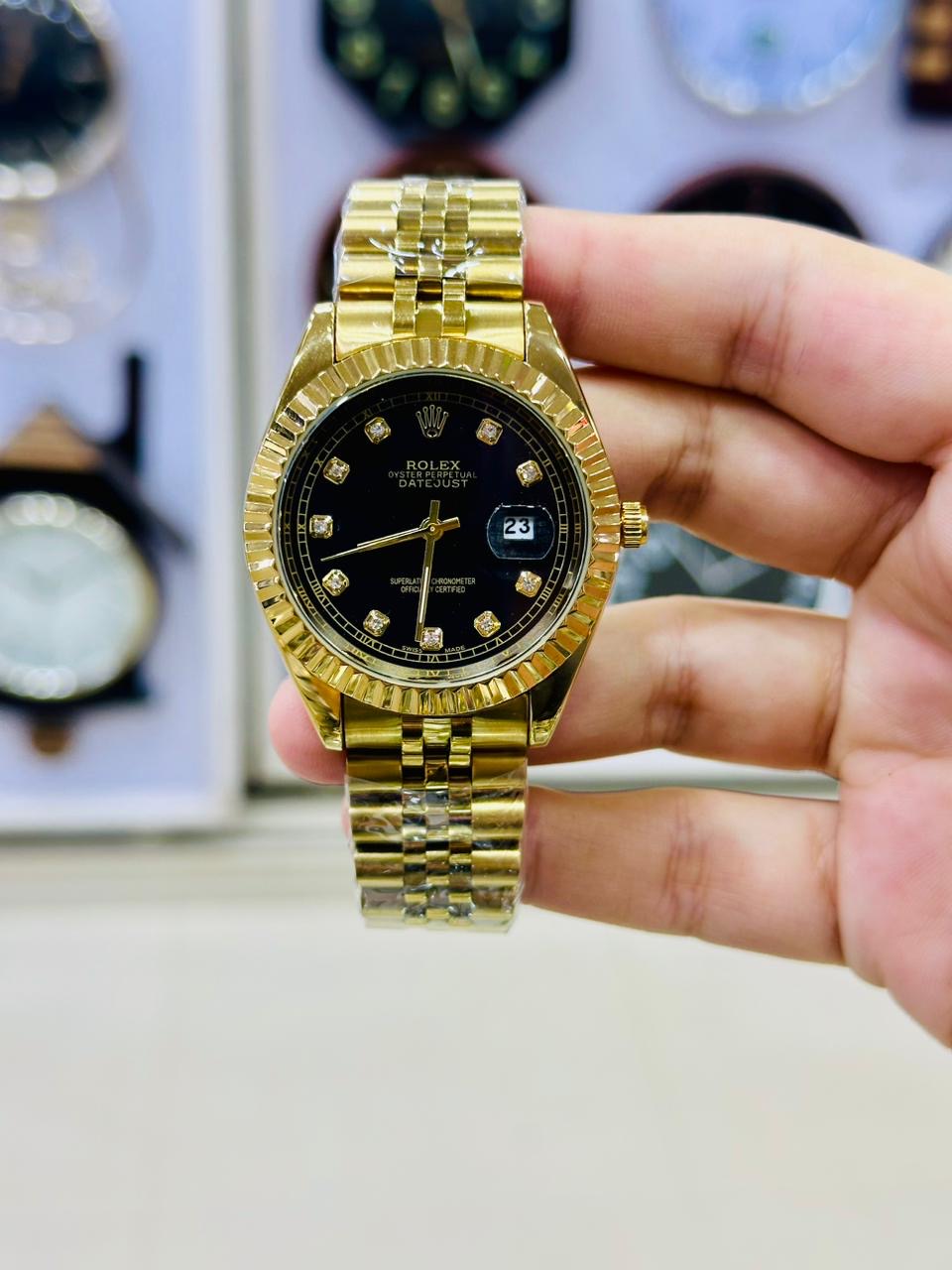 Golden black Dial Datejust Watch