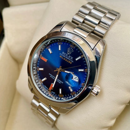 Silver Blue Milgauss Watch