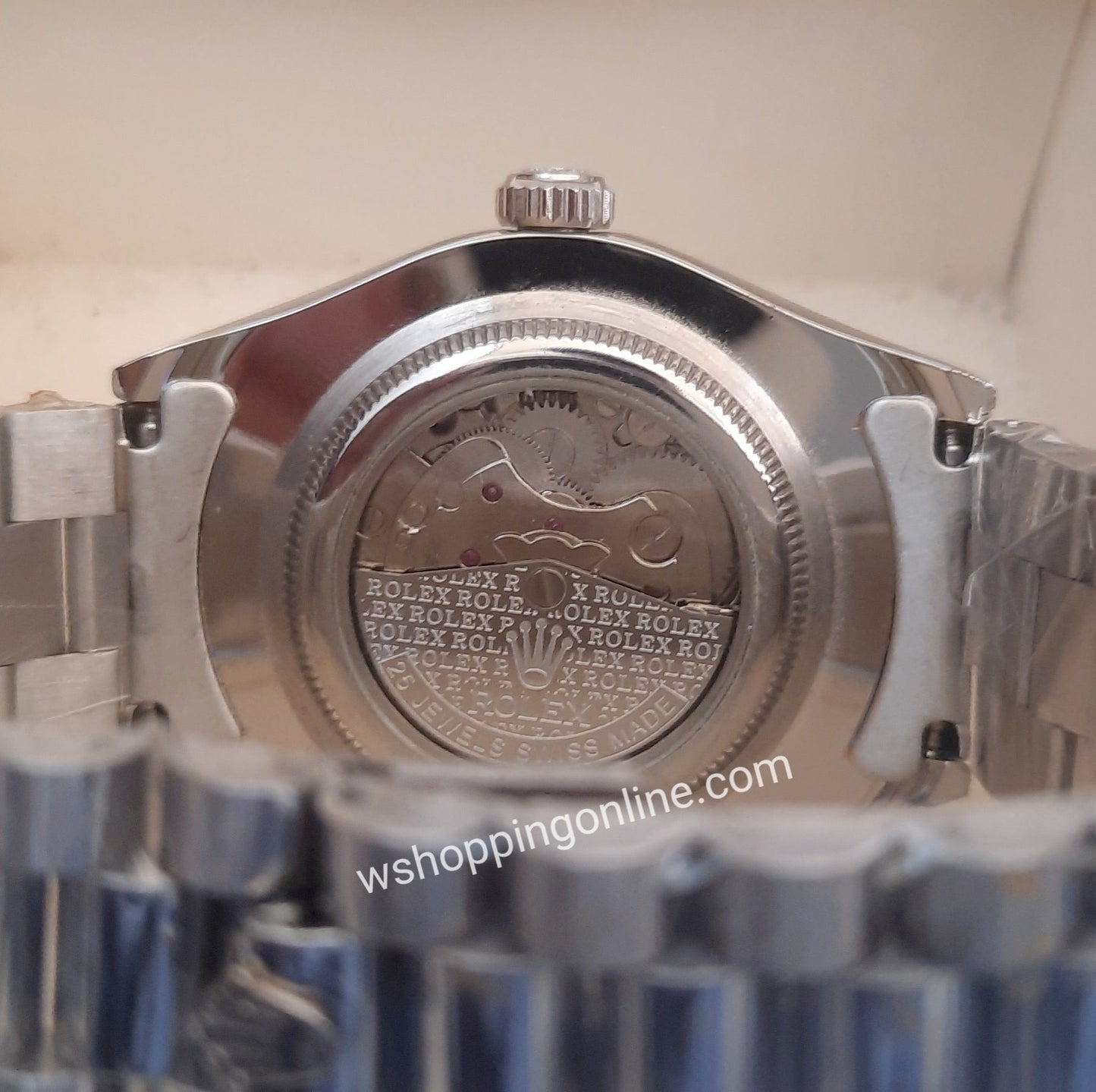 Silver Blue Logo Automatic Watch