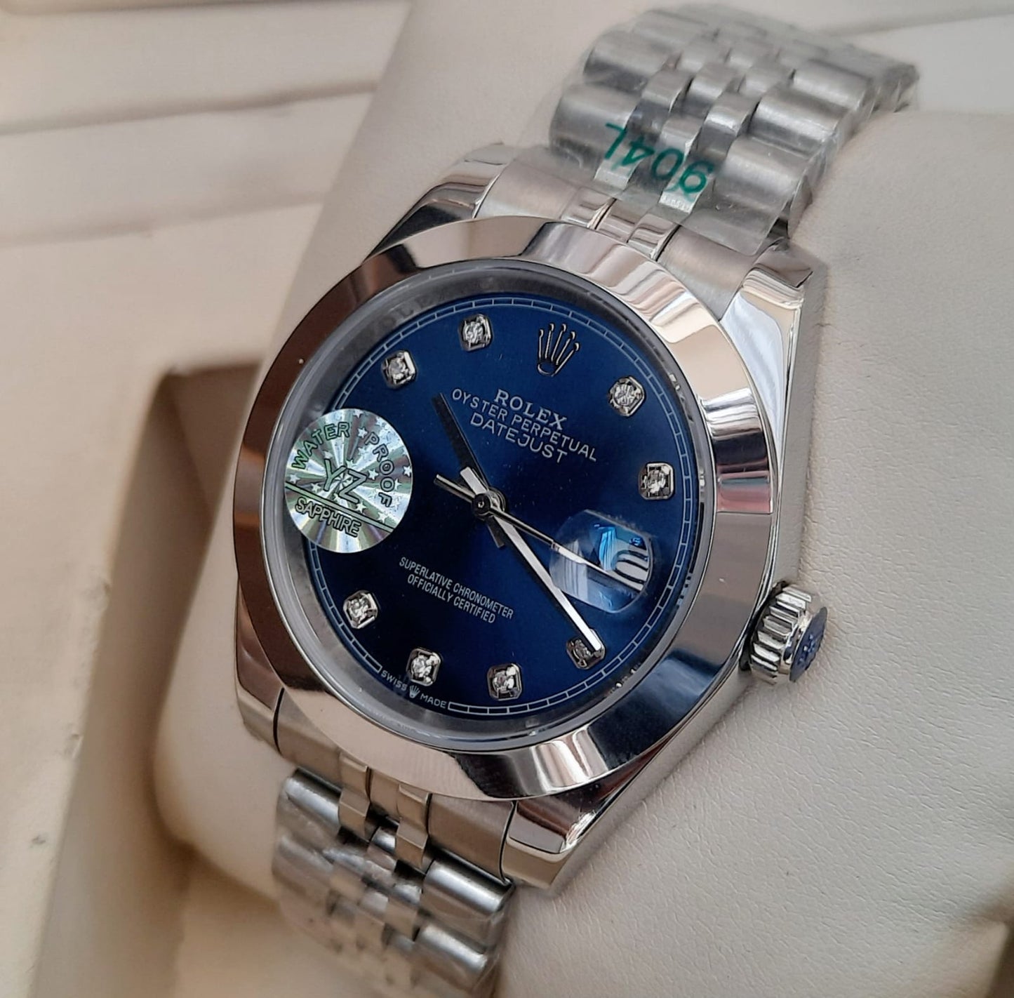 Master Silver Blue Datejust Automatic Watch