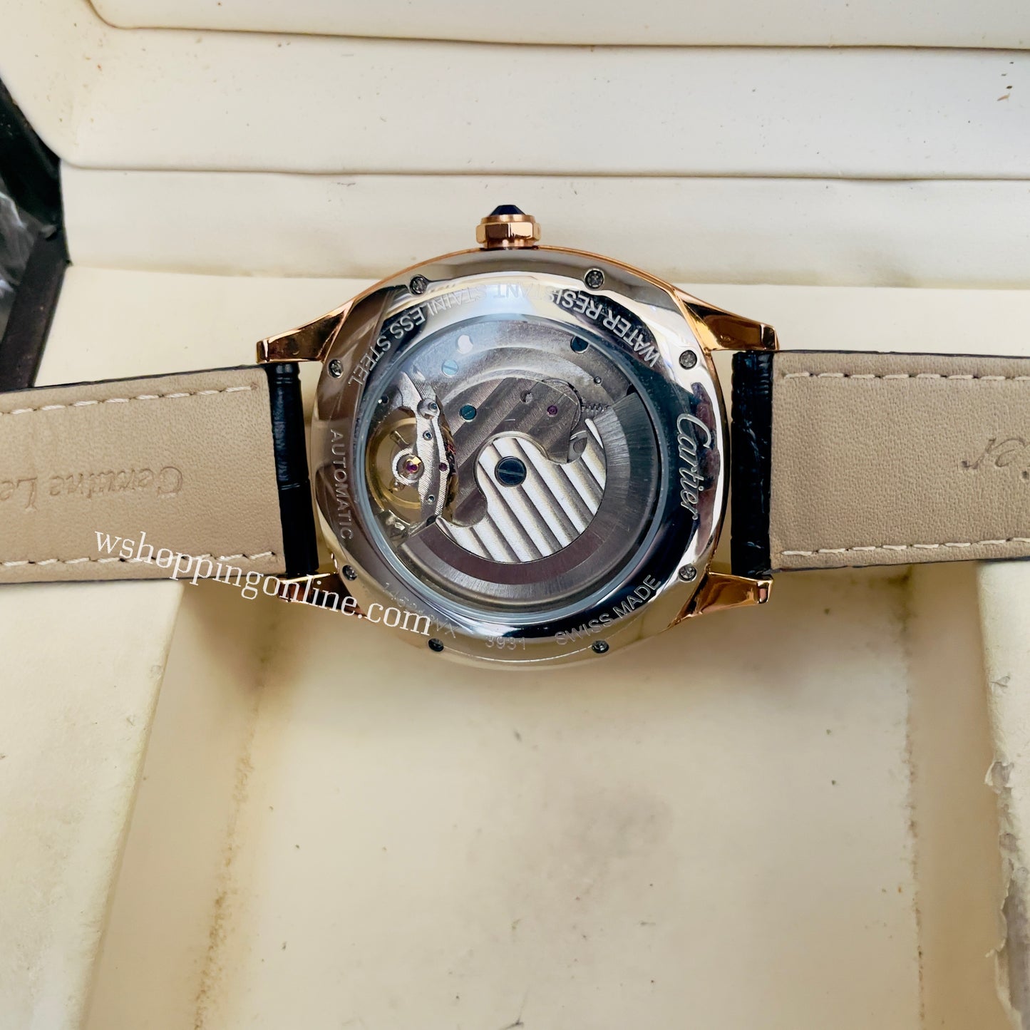 Master Black Rose sunmoon Automatic Watch