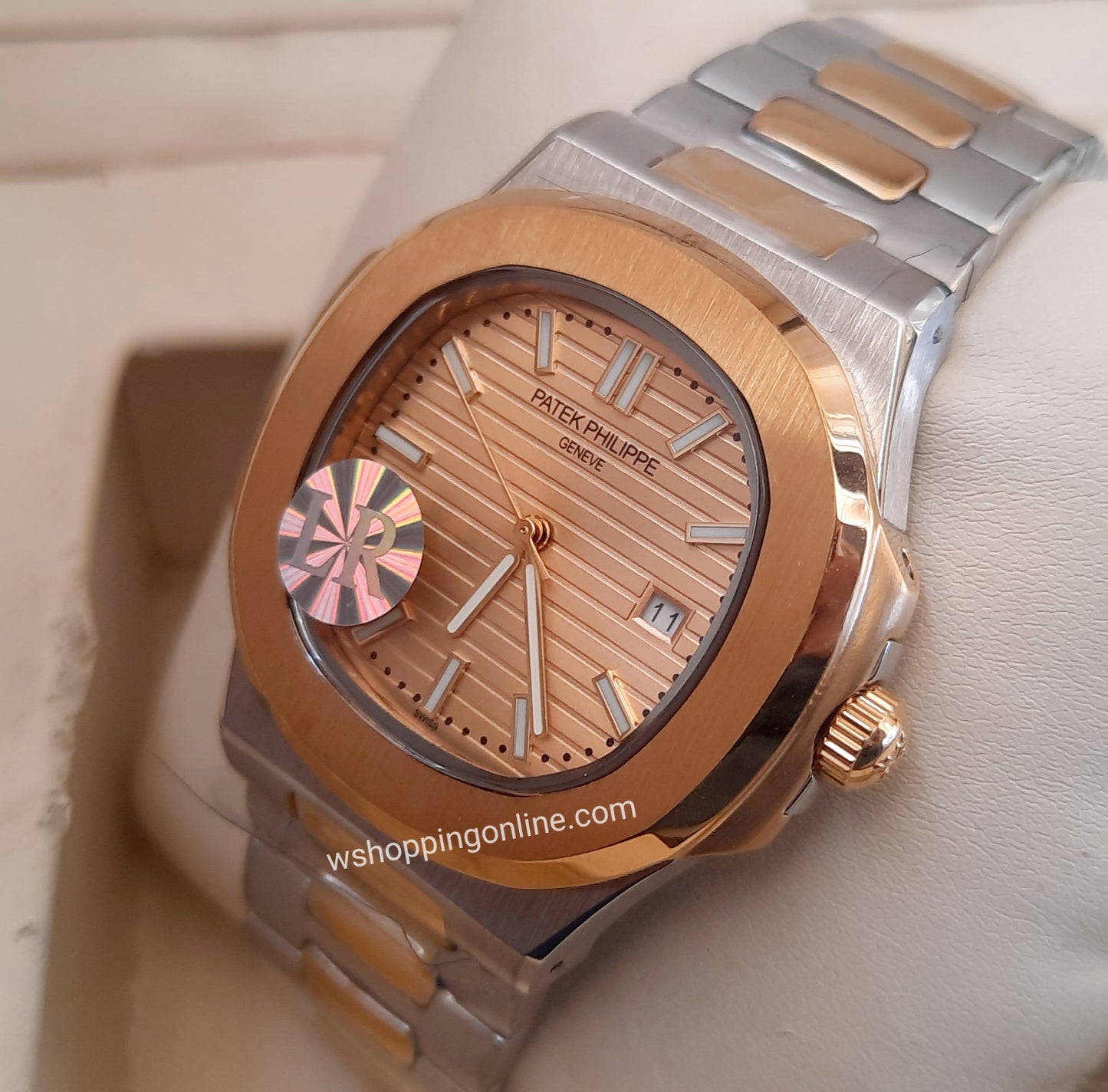 Master Patek Twotone Golden Chain Watch