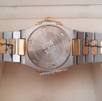 Master Patek Twotone Golden Chain Watch