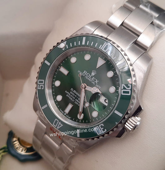 Master Silver Green Submariner Automatic