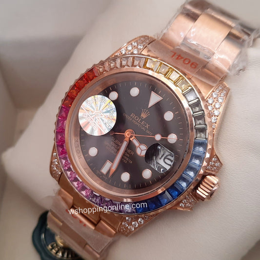 Golden Black Submariner Diamond Automatic