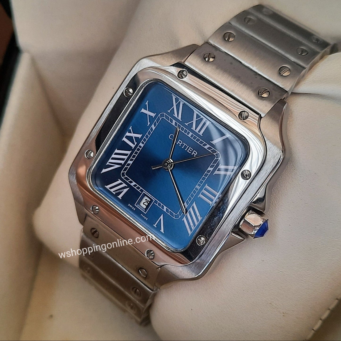 Master Silver Blue Watch