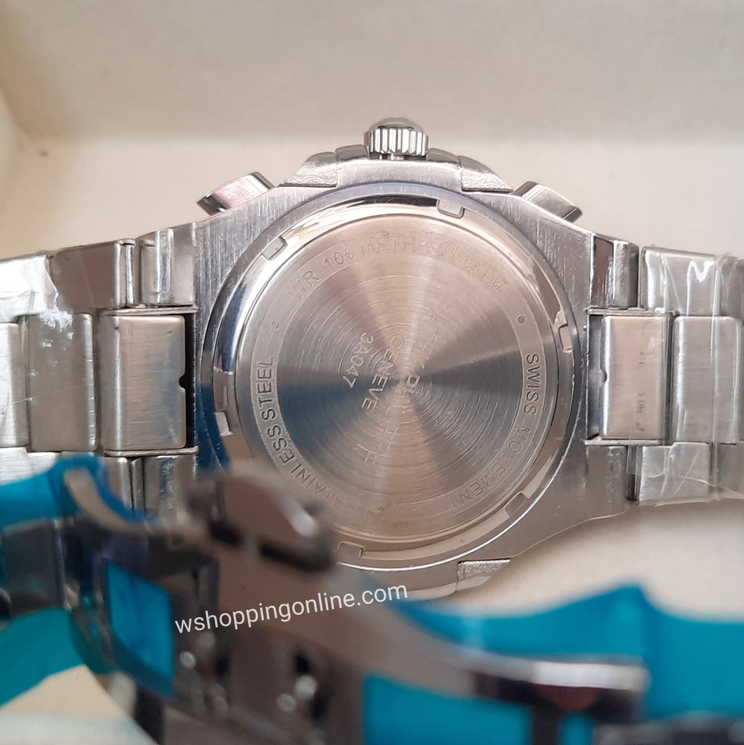 Silver Blue SunMoon Chronograph Working