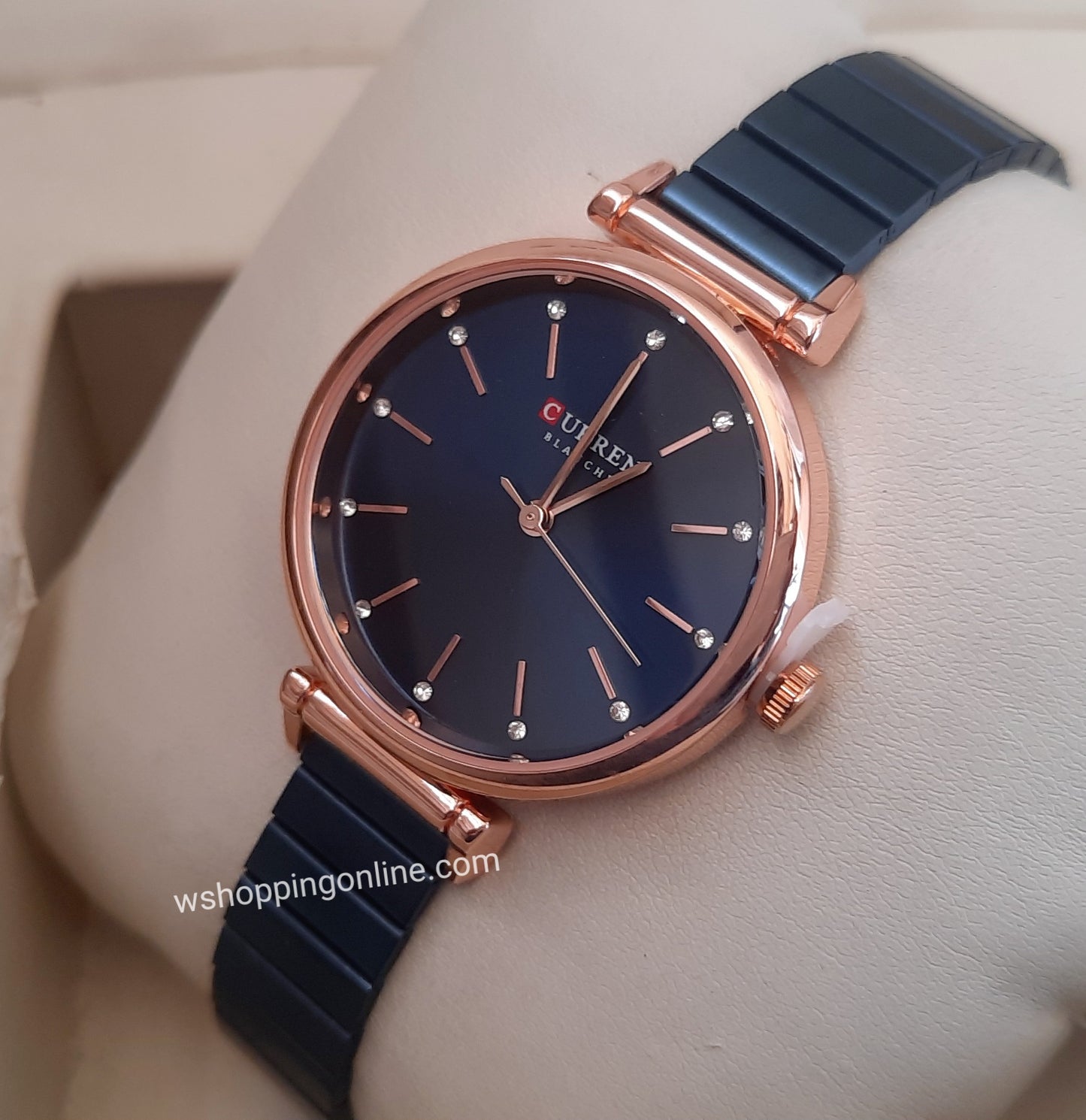 Curren Copper Blue Chain Watch