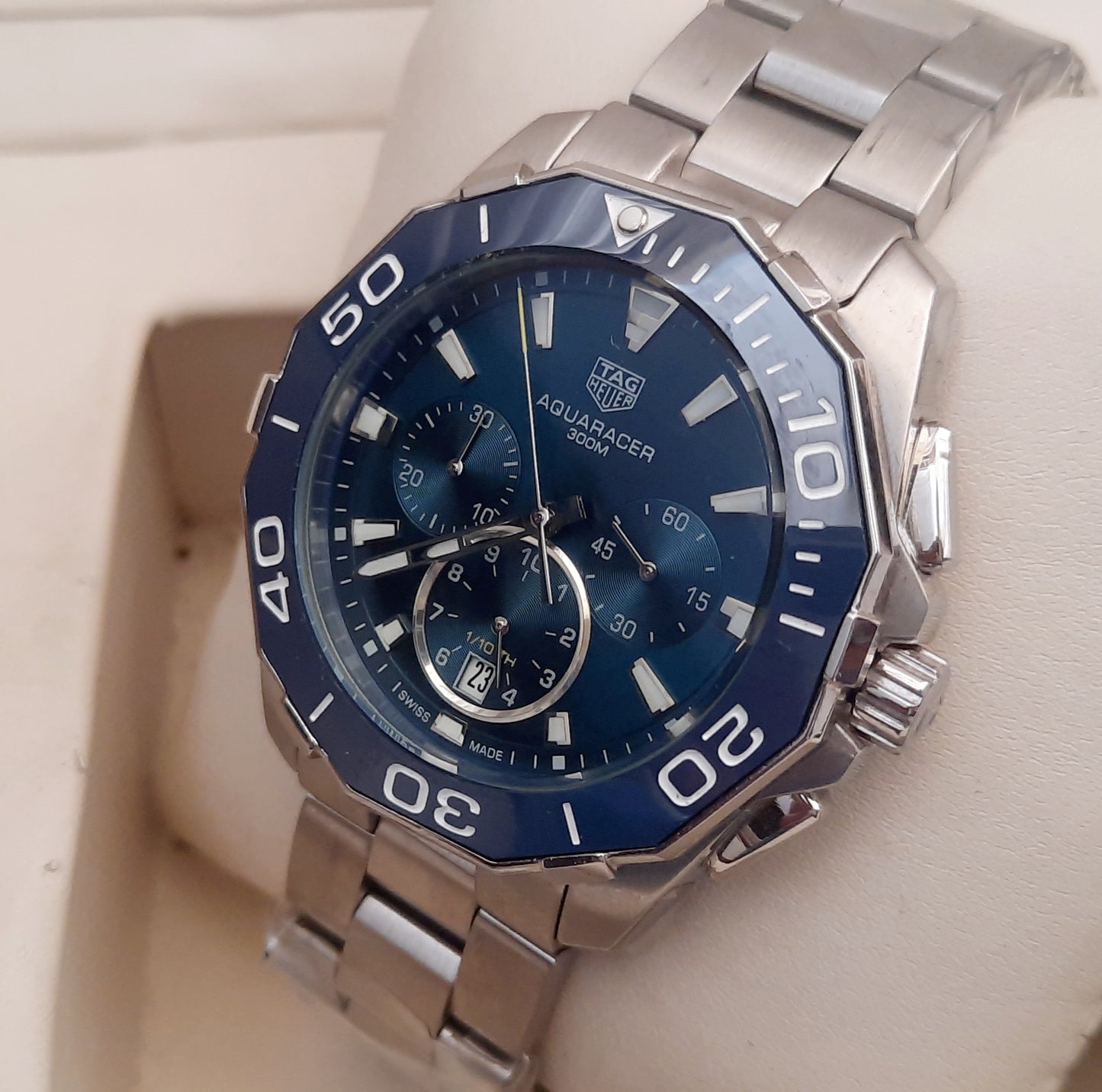 Blue Aquaracer Chain Watch