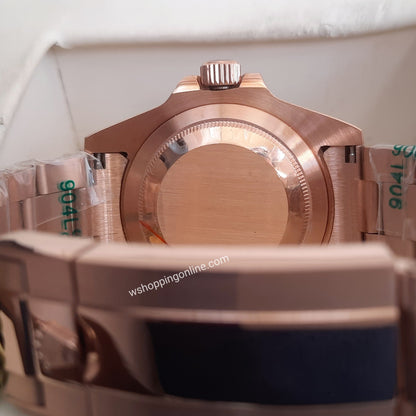 Master Rosegold Black GMT Automatic Watch