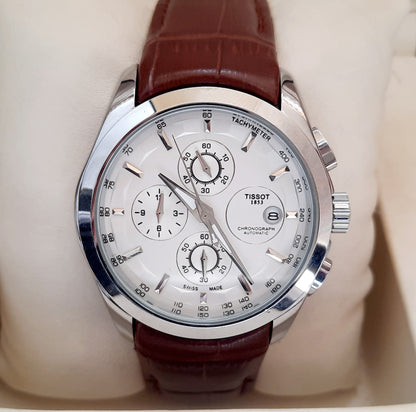 Silver Chronograph Working Watch