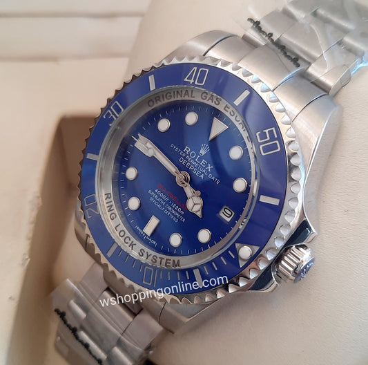 Master Deepsea Silver Blue Automatic Watch