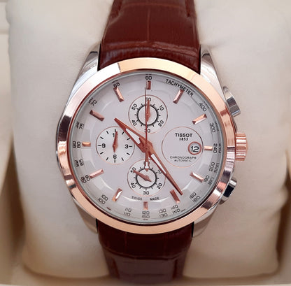 White Rose Gold Chronograph Working Watch