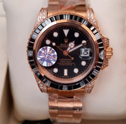 Copper Black Submariner Diamond Automatic